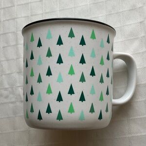 Green Pine Tree Pattern Mug